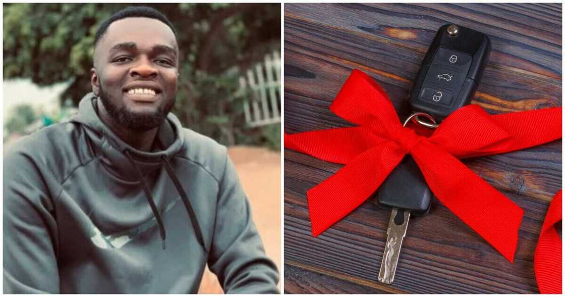 Ghanaian man gets gifted Honda Accord by girlfriend Ghanaian man gets gifted Honda Accord by girlfriend