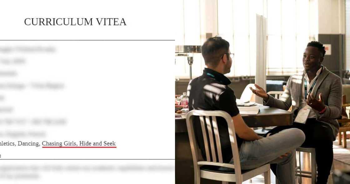 Social media reacts to hilarious CV Social media reacts to hilarious CV