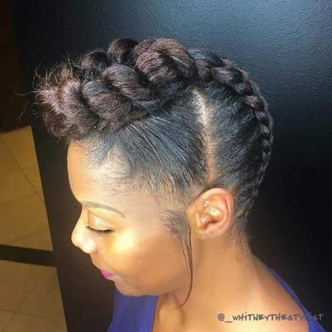 Cornrow updo Cornrow updo
