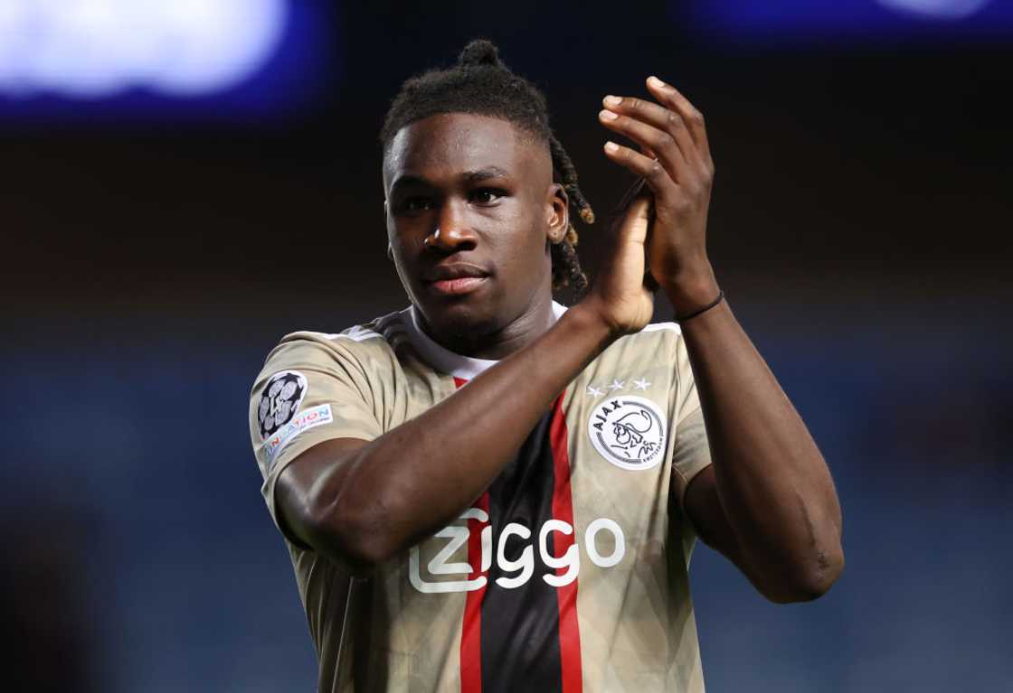 Calvin Bassey at Ibrox Stadium in Glasgow, Scotland.