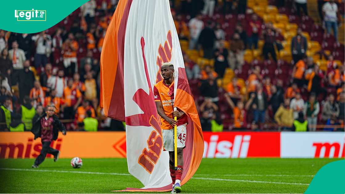 Victor Osimhen, Galatasaray, Goztepe, Rams Park, Istanbul, Turkiye, Super League. Victor Osimhen, Galatasaray, Goztepe, Rams Park, Istanbul, Turkiye, Super League.