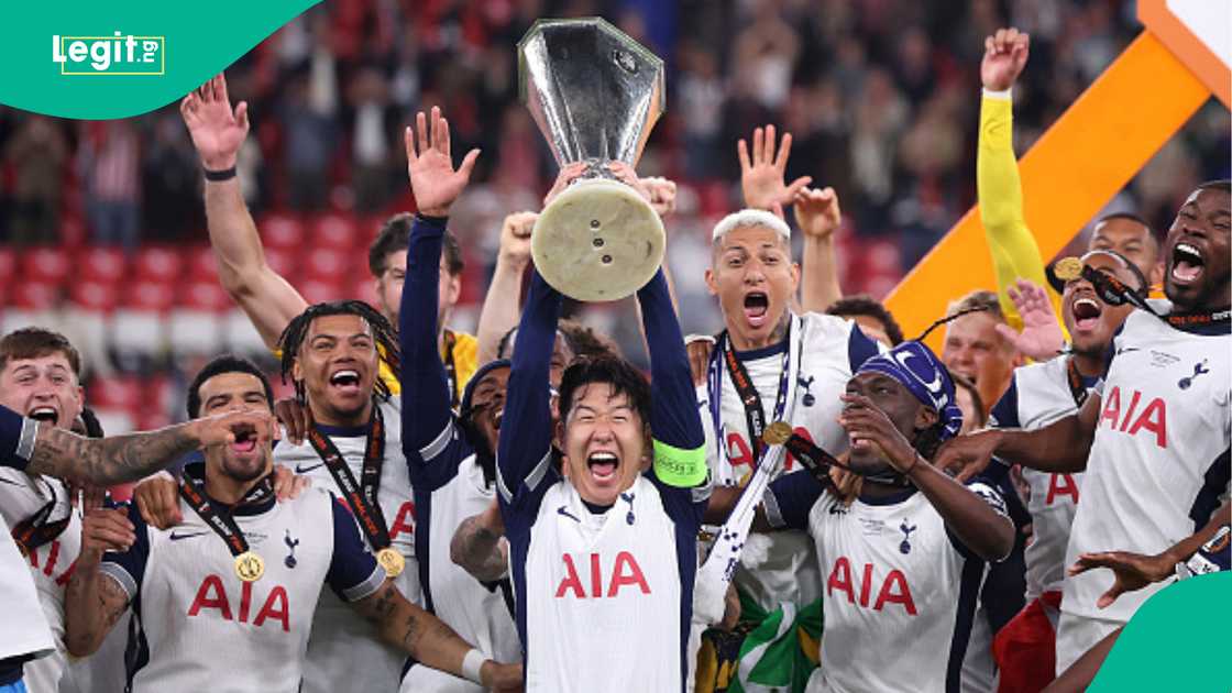 Tottenham wins Europa League. Tottenham wins Europa League.