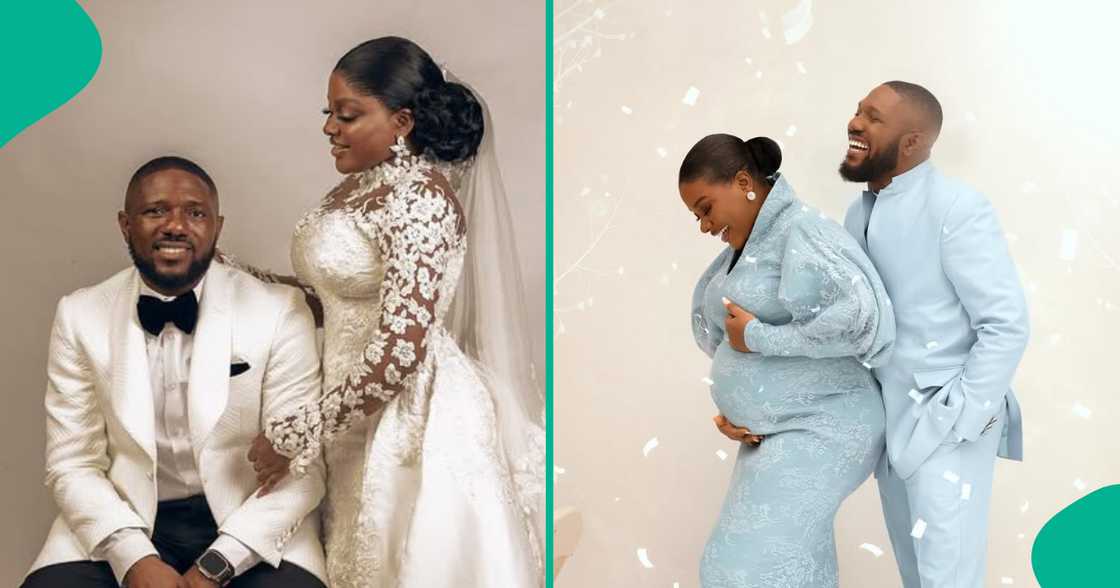 Sunmisola Agbebi and Yinka Okeleye share pre-maternity photos.