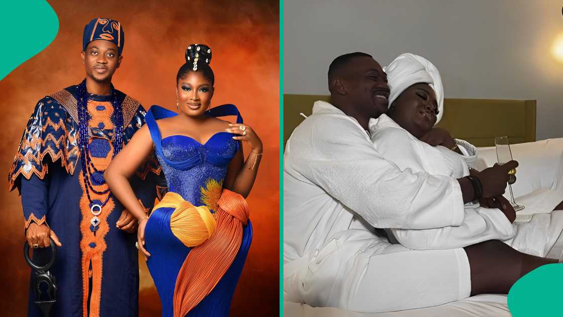 Lateef Adedimeji and his wife Mo Bimpe celebrate their wedding anniversary