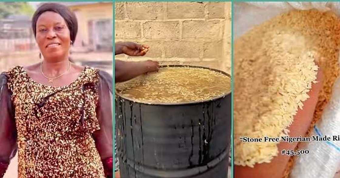 Woman who sells rice for N45500 goes viral Woman who sells rice for N45500 goes viral