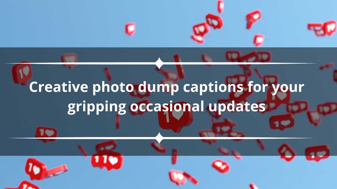 Photo dump captions meaning