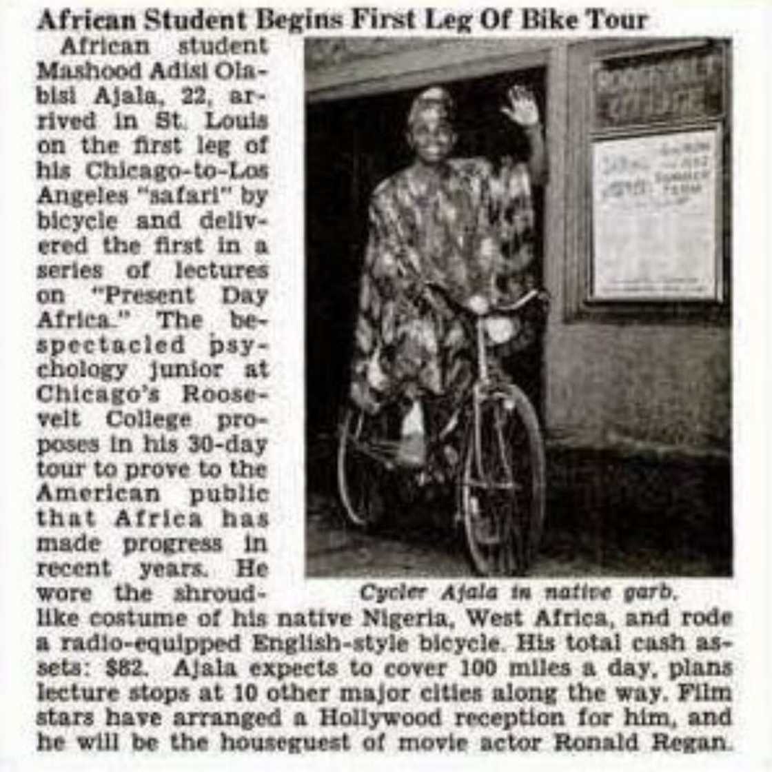 Olabisi Ajala: Cikakken tarihin dan Najeriya da ya zagaye kasashe 87 a babur Olabisi Ajala: Cikakken tarihin dan Najeriya da ya zagaye kasashe 87 a babur