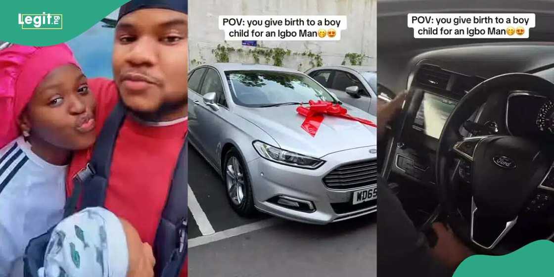Nigerian man buys car for wife Nigerian man buys car for wife