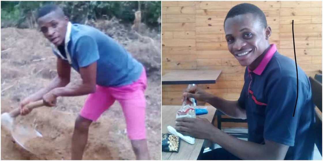 After resorting to cassava farming to earn a living, 1st class mathematics graduate heads to US for PhD After resorting to cassava farming to earn a living, 1st class mathematics graduate heads to US for PhD