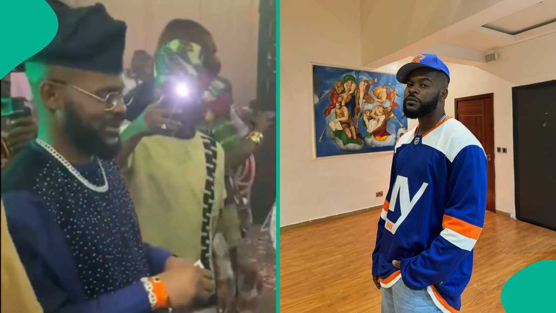 Fans slam Falz for spraying money at an event.