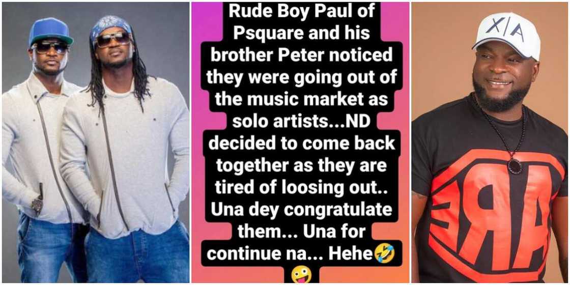 PSquare's reconciliation PSquare's reconciliation
