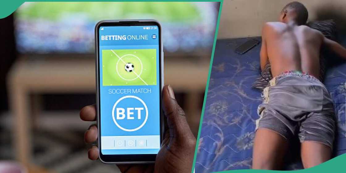 Nigerian man sad as he loses N200k to sports betting minutes after winning it