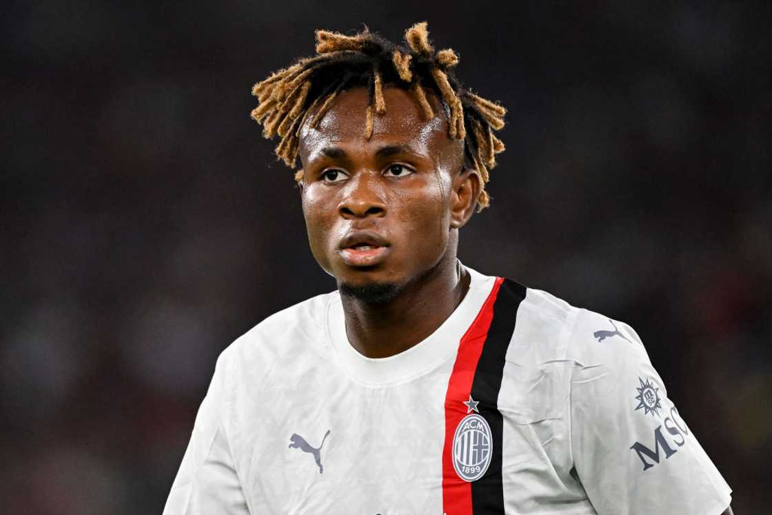 Samuel Chukwueze at Olimpico stadium in Rome, Italy.