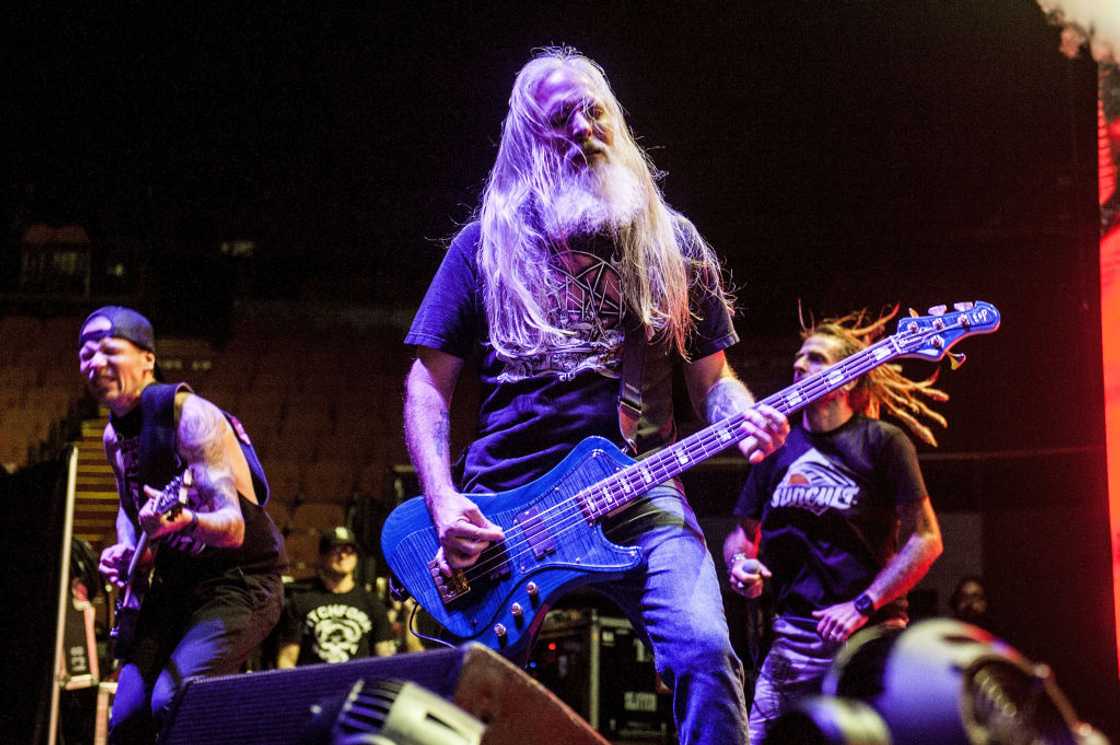 Musicians Willie Adler, John Campbell and Randy Blythe of Lamb of God perform at a concert in California Musicians Willie Adler, John Campbell and Randy Blythe of Lamb of God perform at a concert in California