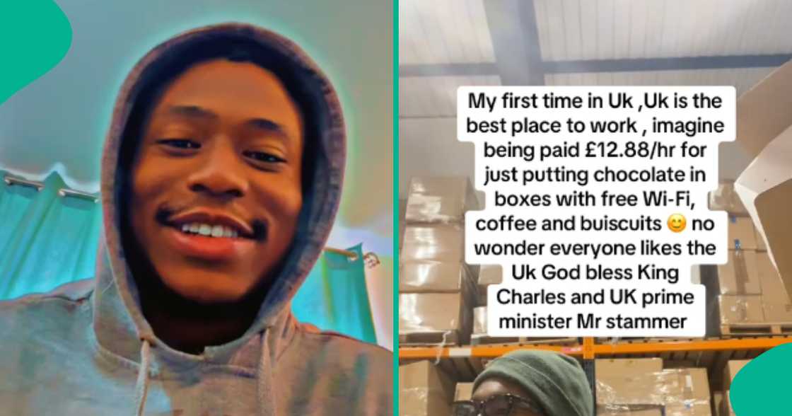 Nigerian man in UK shares how much he gets paid every hour for just putting chocolate in boxes Nigerian man in UK shares how much he gets paid every hour for just putting chocolate in boxes