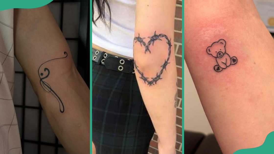 Music note (R), love heart (C), and teddy bear (R) Music note (R), love heart (C), and teddy bear (R)