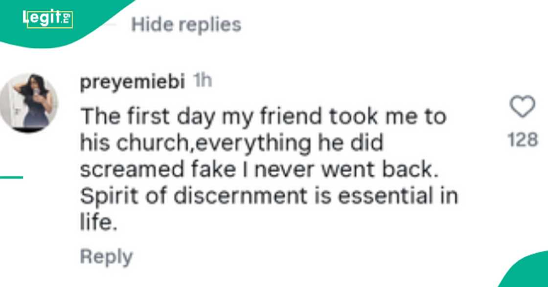 Lady decides never to go to Chris Okafor's church after witnessing 'fake' activities.