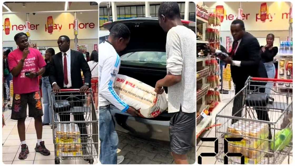 The Nigerian man asked him to pick whatever he wants at a mall The Nigerian man asked him to pick whatever he wants at a mall