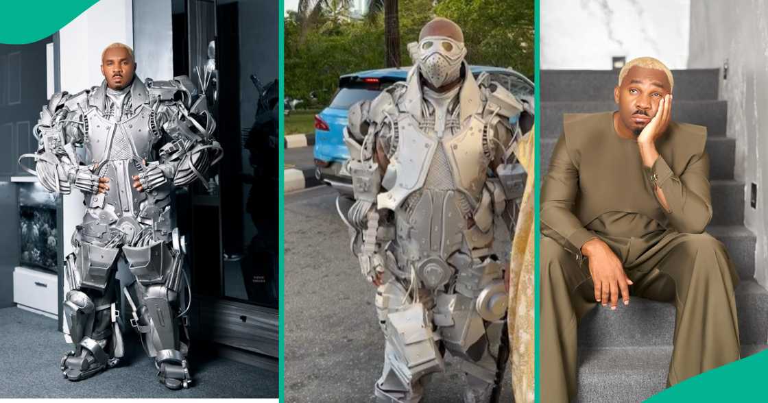 Pretty Mike rocked a futuristic exosuit to the2025 AMVCA Awards Pretty Mike rocked a futuristic exosuit to the2025 AMVCA Awards