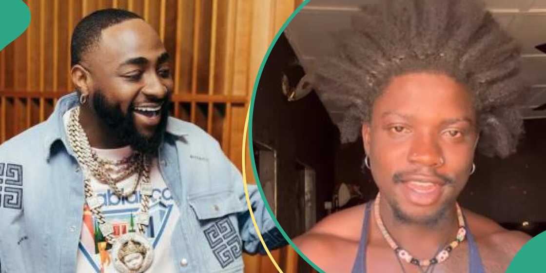 Singer Davido and Verydarkman Singer Davido and Verydarkman