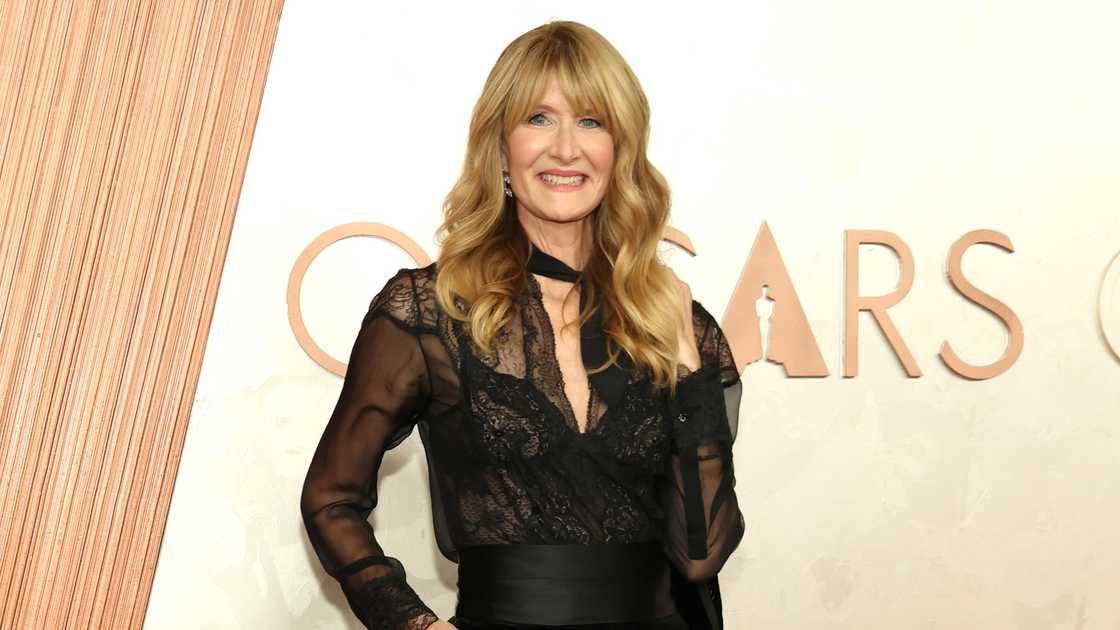 Laura Dern poses standing on the 97th Annual Oscars at the Dolby Theatre in Hollywood, California. Laura Dern poses standing on the 97th Annual Oscars at the Dolby Theatre in Hollywood, California.