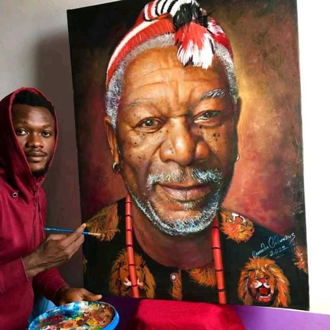 He gave him isi agu agu to wear like an Igbo man. He gave him isi agu agu to wear like an Igbo man.