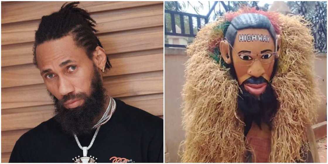 Masquerade who looks just like rapper Phyno sets social media on frenzy Masquerade who looks just like rapper Phyno sets social media on frenzy