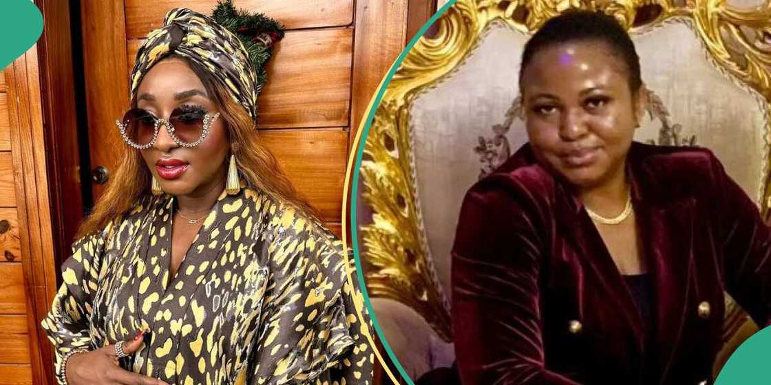 Ini Edo and Chinenye Nworah allegedly fight over Shanty Town. Ini Edo and Chinenye Nworah allegedly fight over Shanty Town.