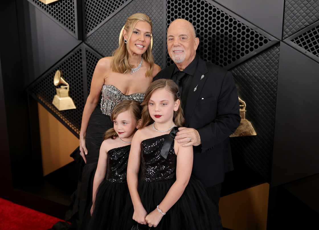 Alexis Roderick, Della Joel, Remy Joel, and Billy Joel attend the GRAMMY Awards at Crypto.com Arena in Los Angeles, California