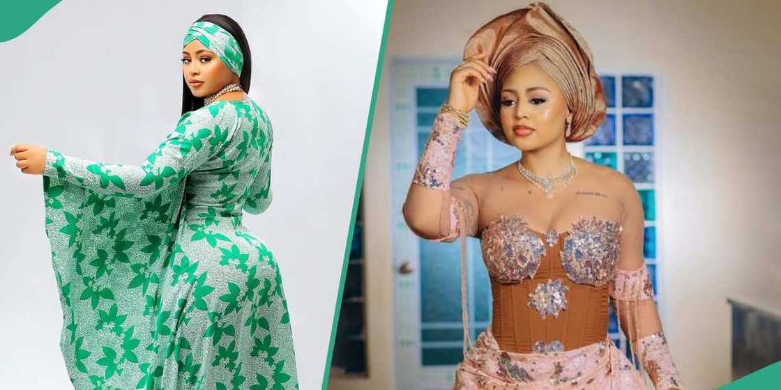 Regina Daniels wears Muslim outfit for photo shoot