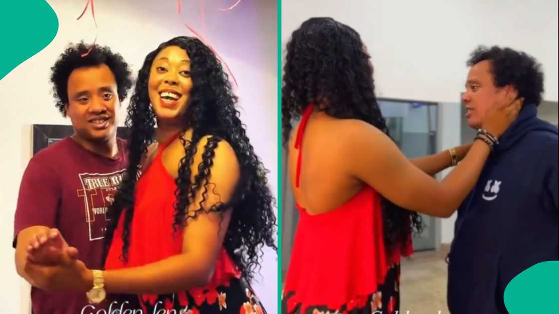 Nigerian lady rejoices as she finally meets foreigner she dated online for 20 months Nigerian lady rejoices as she finally meets foreigner she dated online for 20 months