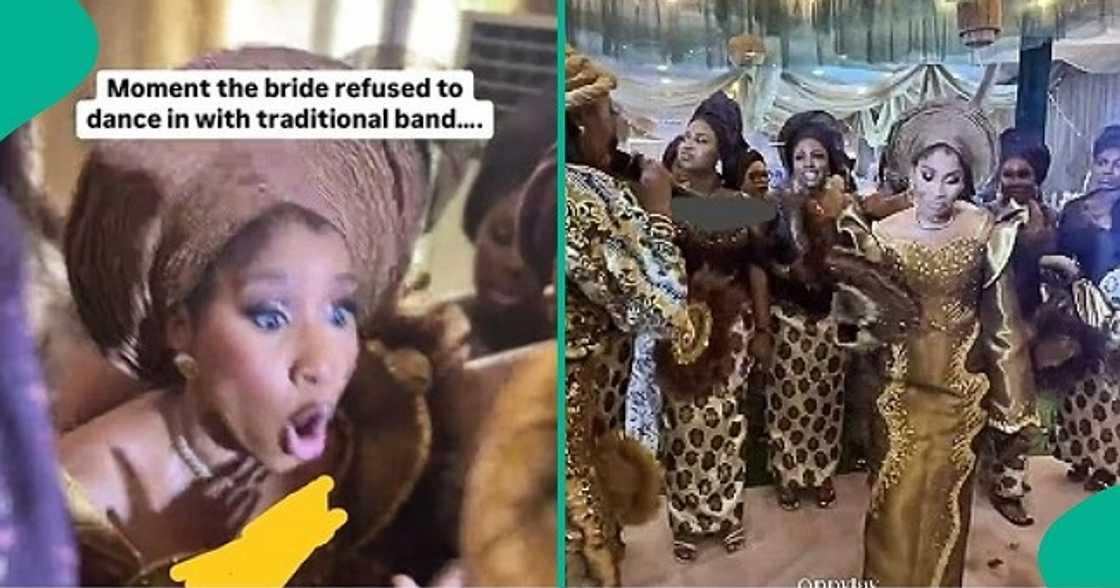 Drama at wedding as bride refuses to dance in with traditional band Drama at wedding as bride refuses to dance in with traditional band