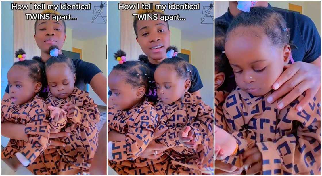 Photos of identifical twin babies and their mother. Photos of identifical twin babies and their mother.