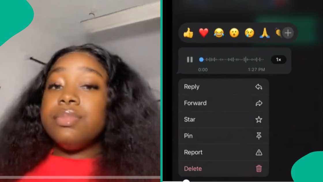 Lady shares message she got from a man. Lady shares message she got from a man.