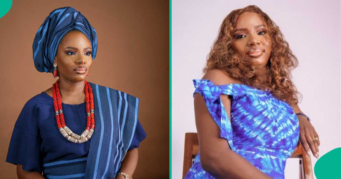 A Nigerian lady announces that she has given birth to twins.