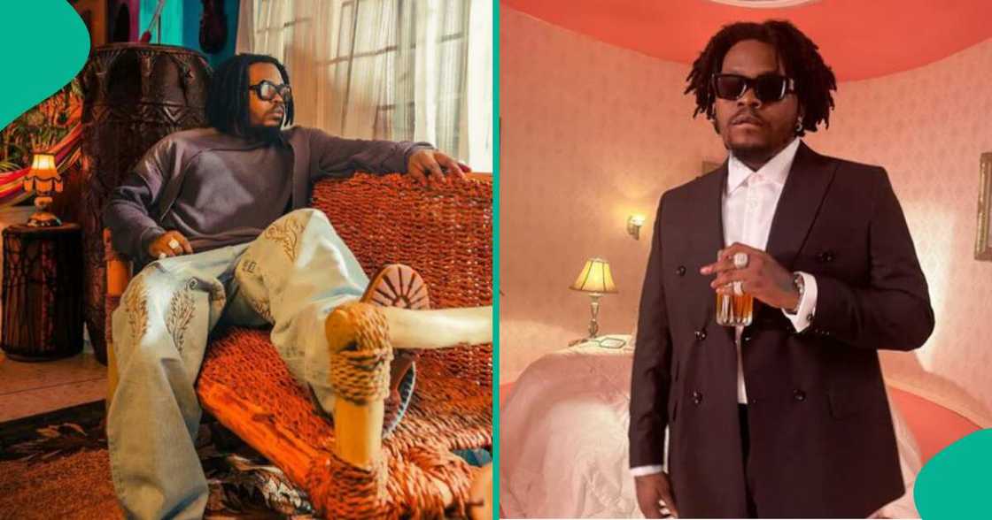 Throwback photo of rapper Olamide in TASUED matric gown trends. Throwback photo of rapper Olamide in TASUED matric gown trends.