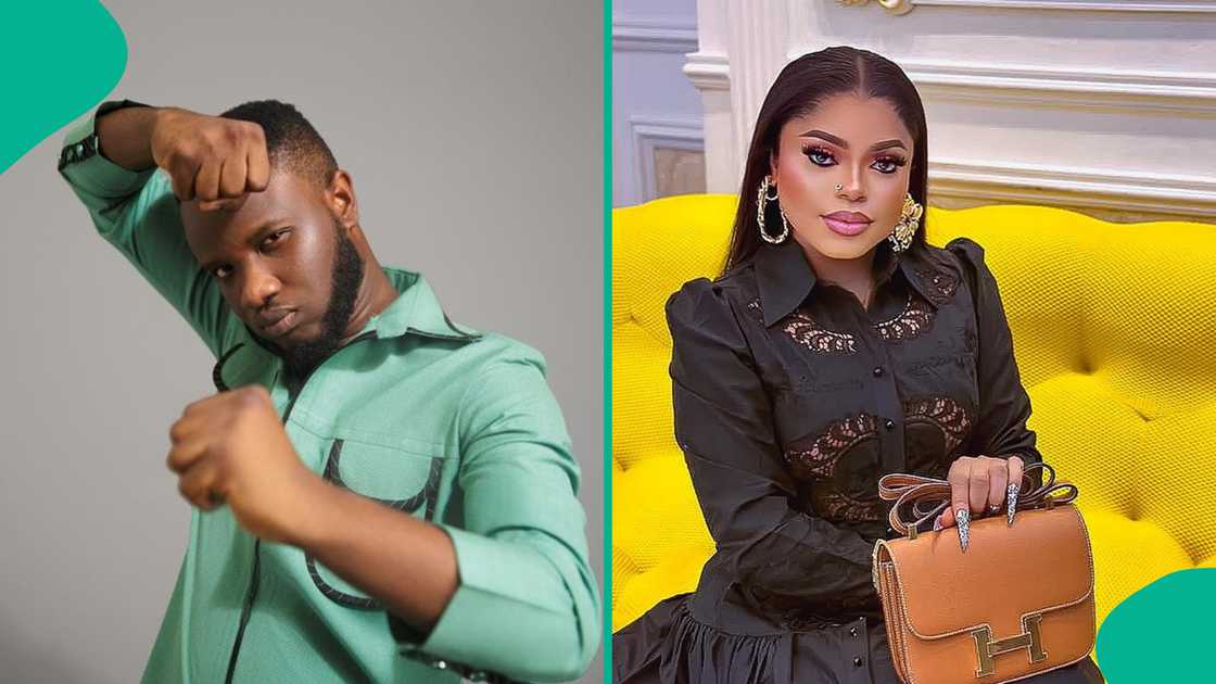 Deeone complains about Bobrisky's comment on his video