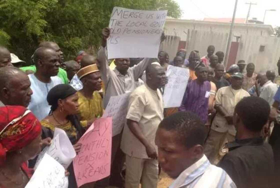 Benue state, pensioners, protest, Makurdi Benue state, pensioners, protest, Makurdi