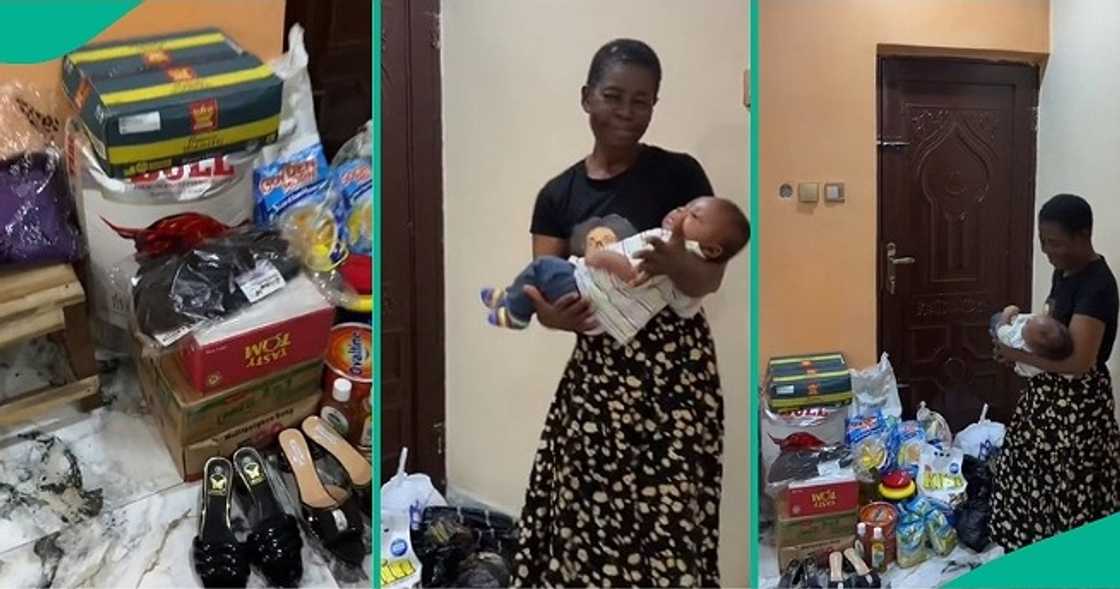 Lady appreciates mum who came for omugwo Lady appreciates mum who came for omugwo