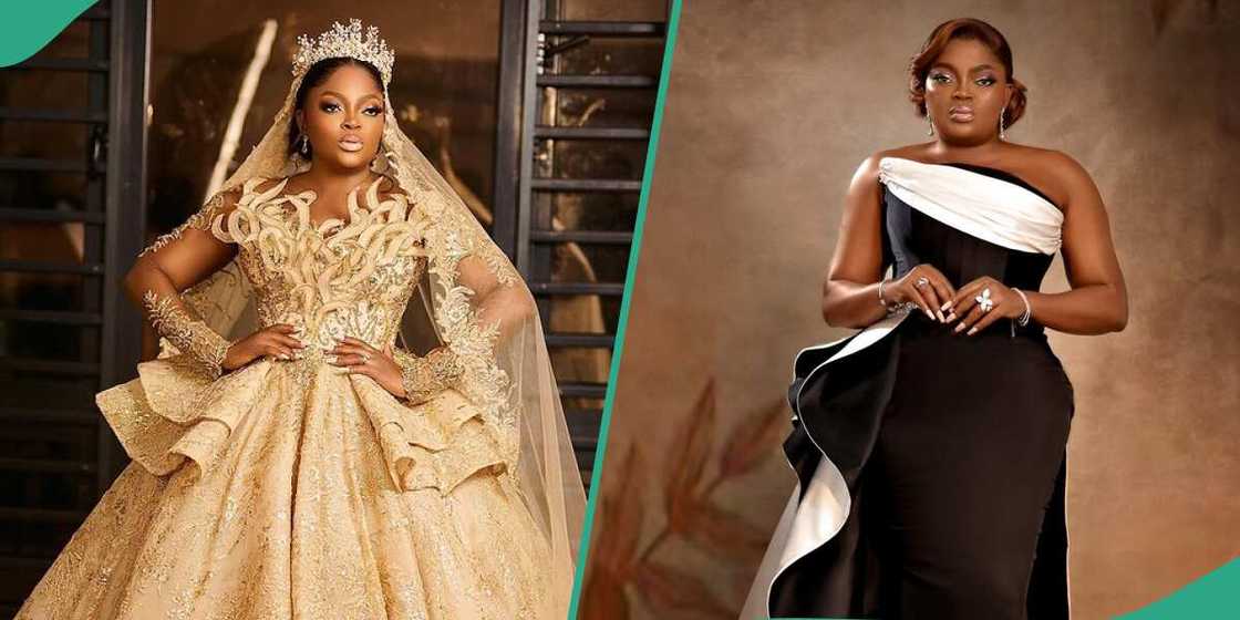 Funke Akindele rocks designer wear