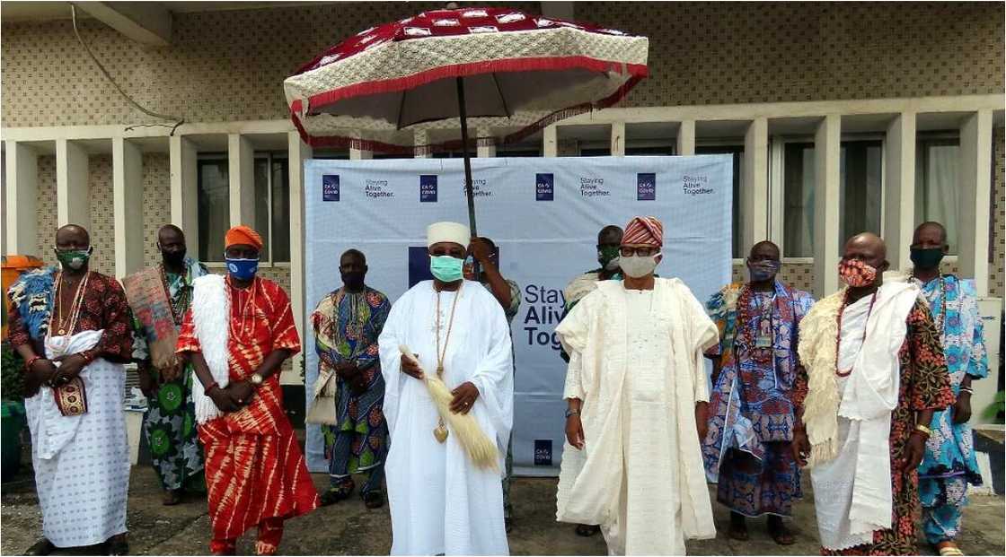 COVID-19: CACOVID furthers it sensitization campaign, bags the support of Alake of Egba land COVID-19: CACOVID furthers it sensitization campaign, bags the support of Alake of Egba land