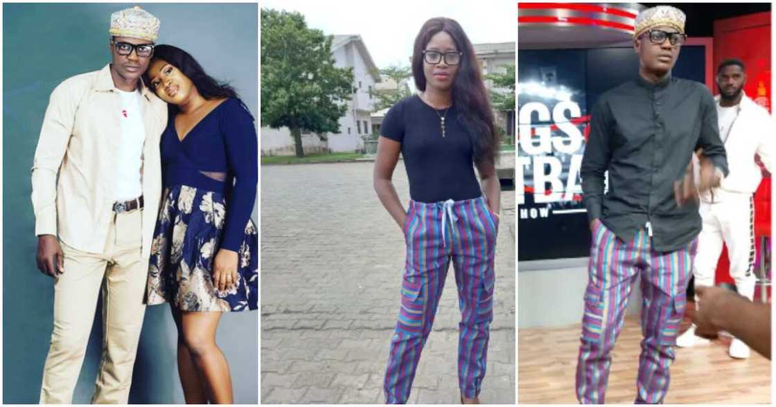 Late singer Sound Sultan's wife wears his clothes. Late singer Sound Sultan's wife wears his clothes.