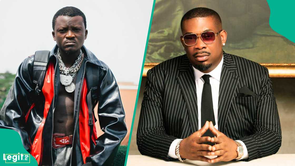 Portable complains about low streaming income from Apple Music and asks Don Jazzy to guide him on what to do next Portable complains about low streaming income from Apple Music and asks Don Jazzy to guide him on what to do next