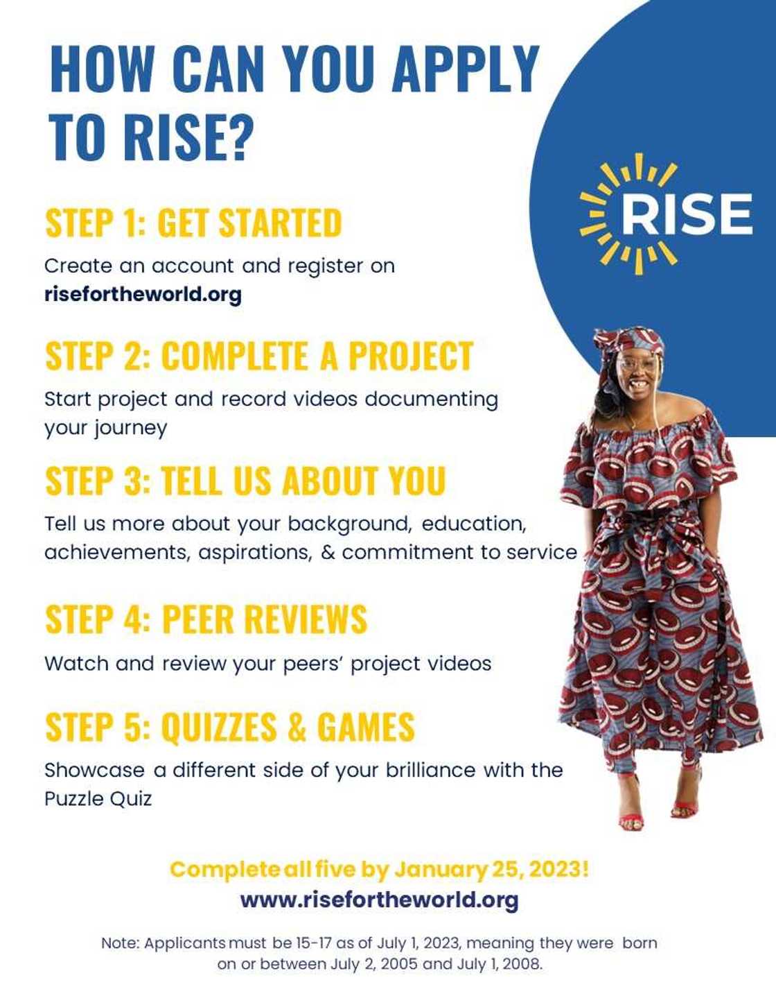 Rise for the World: Building a Network of Academic Excellence to Drive Global Impact Rise for the World: Building a Network of Academic Excellence to Drive Global Impact