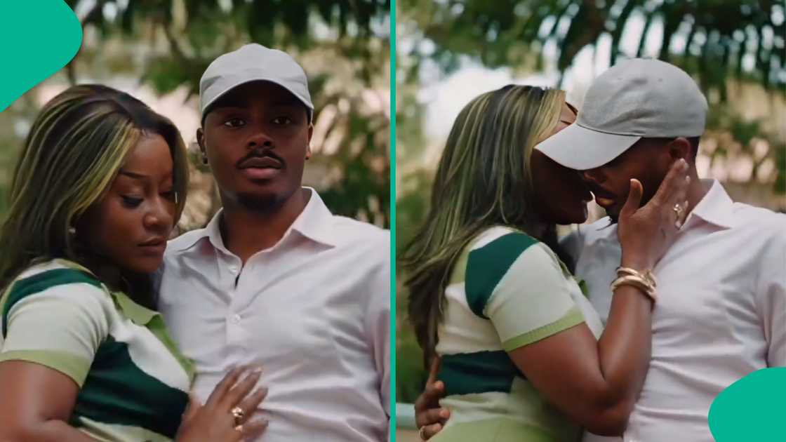 Nigerian influencer Enioluwa and Ghana's Efia Odo Christ trend online after their steamy video went viral. Nigerian influencer Enioluwa and Ghana's Efia Odo Christ trend online after their steamy video went viral.