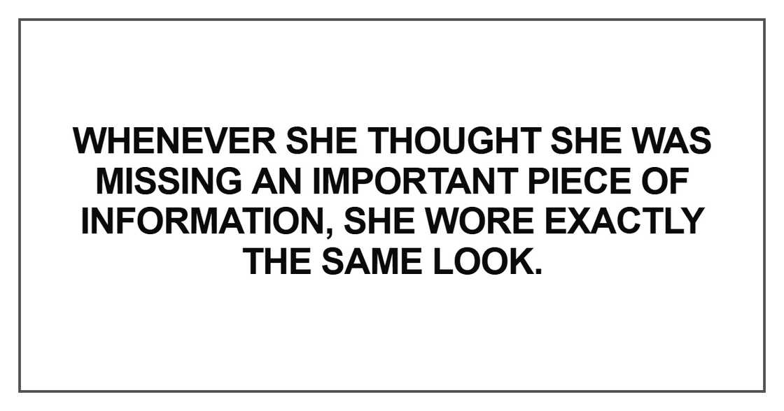 Whenever she thought she was missing Whenever she thought she was missing