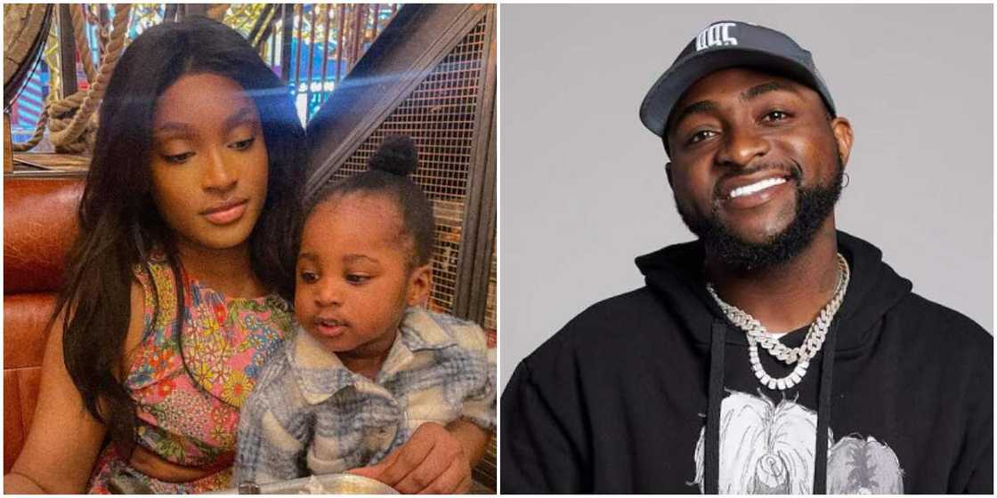 Larissa London and Davido's second son , Davido