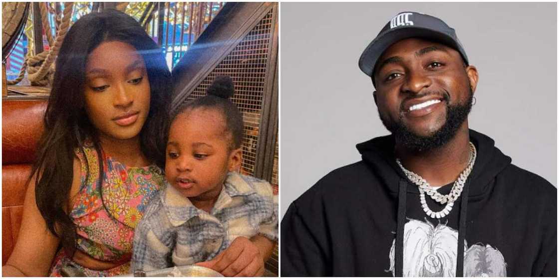 Larissa London and Davido's second son , Davido Larissa London and Davido's second son , Davido