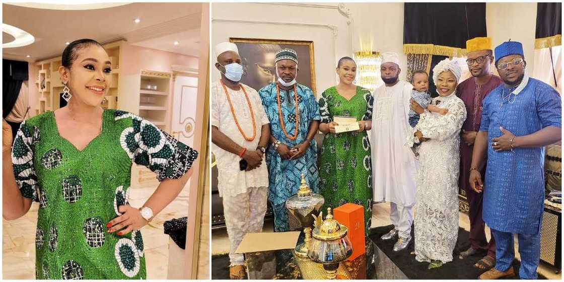 MC Oluomo's bae, Ehi Ogbegbor, installed as Yeye Oge of Ibadan land MC Oluomo's bae, Ehi Ogbegbor, installed as Yeye Oge of Ibadan land