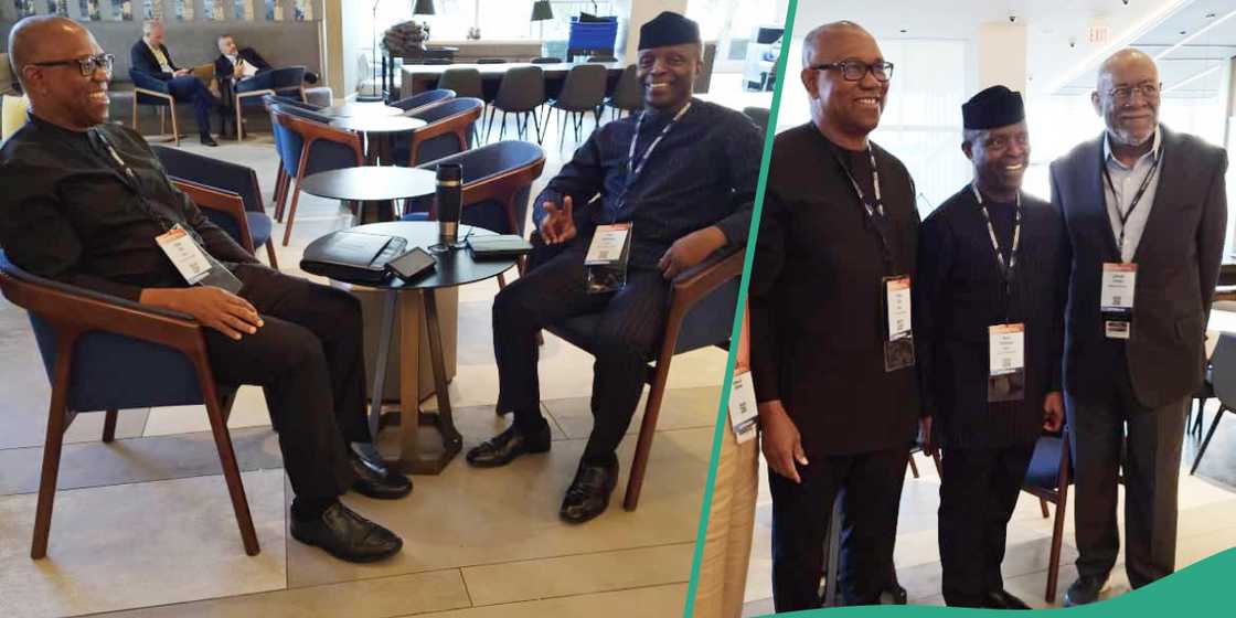 Photos trend as Peter Obi, Osinbajo attend int'l leaders forum in US